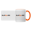 Bin uff Bier-Diät! (schon 3 Tage valorn) - Tasse zweifarbig - Weiß/Orange