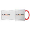 Bin uff Bier-Diät! (schon 3 Tage valorn) - Tasse zweifarbig - Weiß/Rot