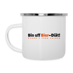 Bin uff Bier-Diät! (schon 3 Tage valorn) - Emaille Tasse | Berlin
