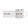 Bin uff Bier-Diät! (schon 3 Tage valorn) - Emaille Tasse - weiß