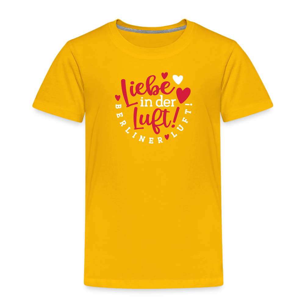 Liebe in der Luft! Berliner Luft! - Kinder Premium T-Shirt - Sonnengelb