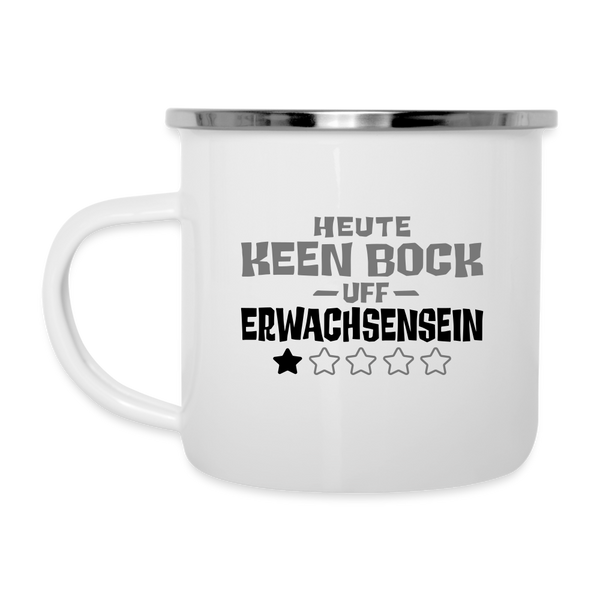 Keen Bock uff Erwachsensein - Emaille Tasse