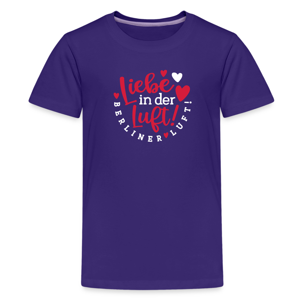 Liebe in der Luft! Berliner Luft! - Teenager Premium T-Shirt - Lila