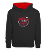 Liebe in der Luft! Berliner Luft! - Teenager Kontrast-Hoodie - Schwarz/Rot