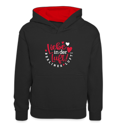 Liebe in der Luft! Berliner Luft! - Teenager Kontrast-Hoodie