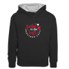 Liebe in der Luft! Berliner Luft! - Teenager Kontrast-Hoodie - Schwarz/Grau meliert