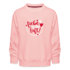 Liebe in der Luft! Berliner Luft! - Kinder Premium Sweatshirt - Kristallrosa