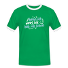 kenn ick wees ick hab ick schon - Männer Ringer T-Shirt - Kelly Green/Weiß