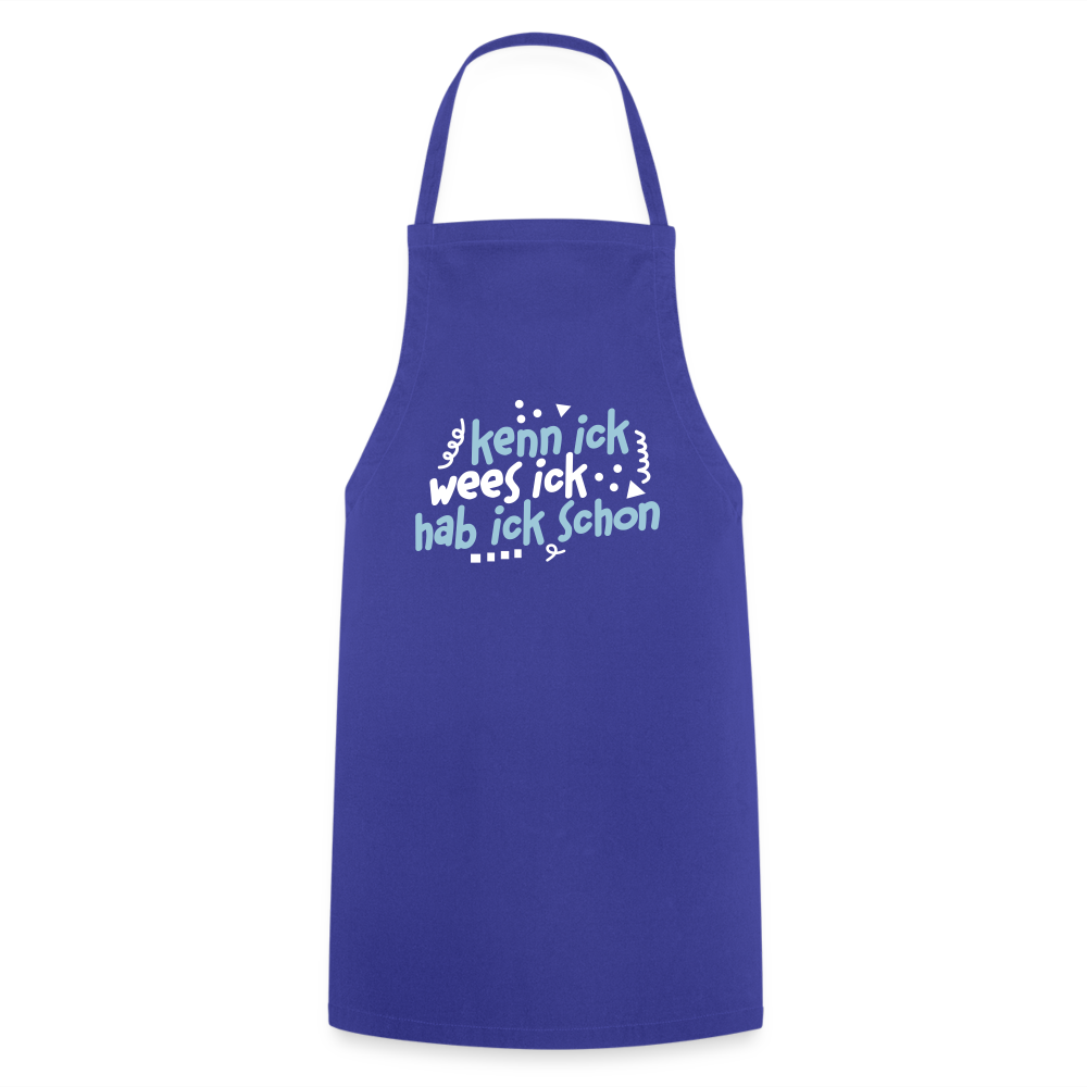 kenn ick wees ick hab ick schon - Kochschürze - Royalblau