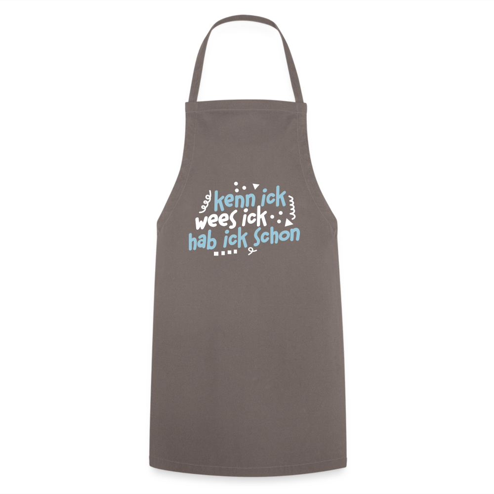 kenn ick wees ick hab ick schon - Kochschürze - Grau