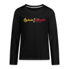 Lächeln beim Nörgeln - Teenager Langarmshirt - Schwarz