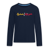 Lächeln beim Nörgeln - Teenager Langarmshirt - Navy