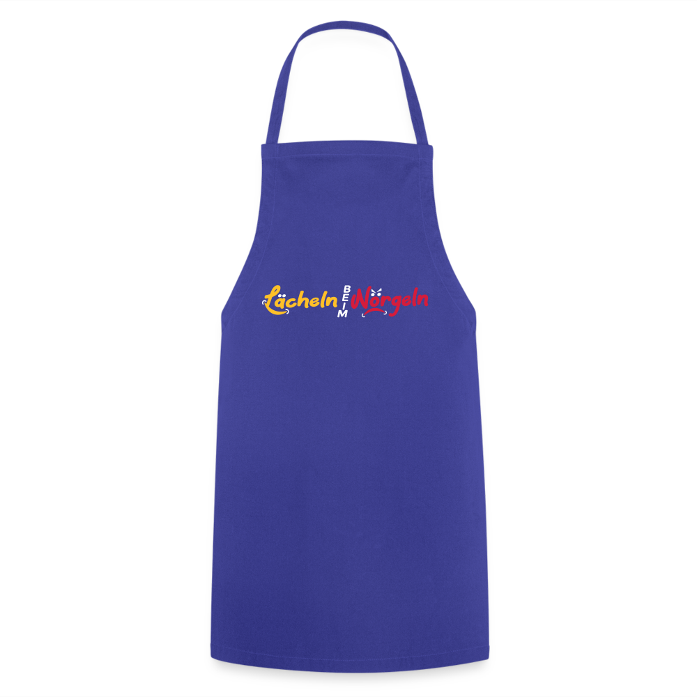 Lächeln beim Nörgeln - Kochschürze - Royalblau