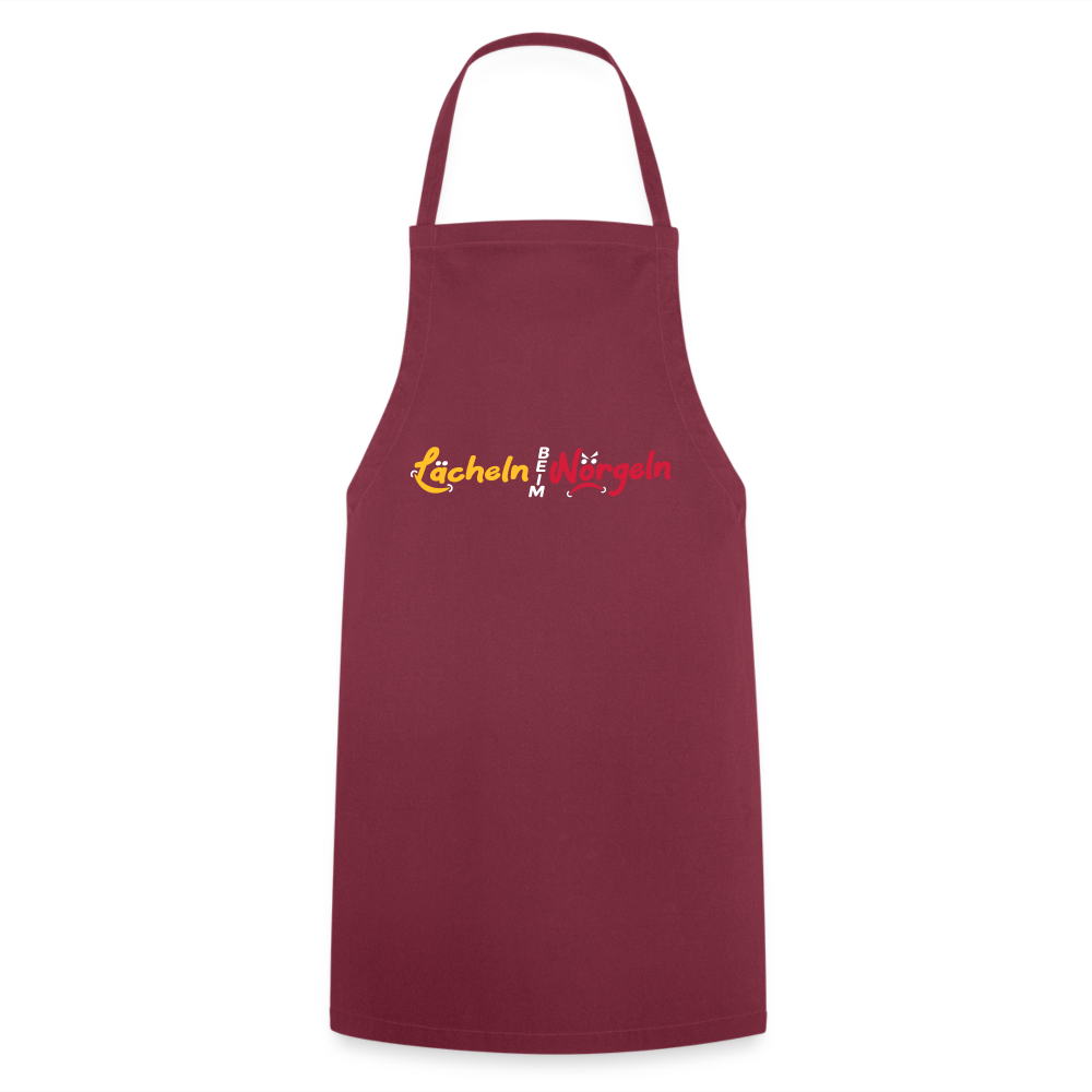 Lächeln beim Nörgeln - Kochschürze - Bordeaux