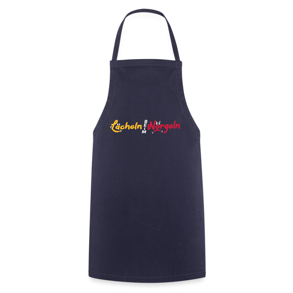 Lächeln beim Nörgeln - Kochschürze - Navy