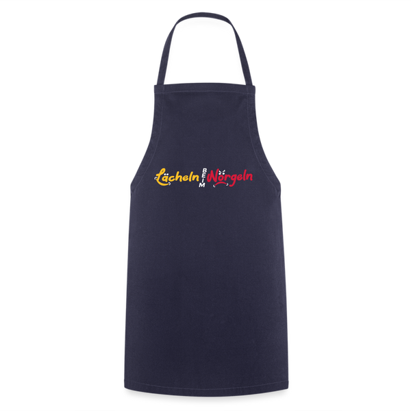Lächeln beim Nörgeln - Kochschürze - Navy