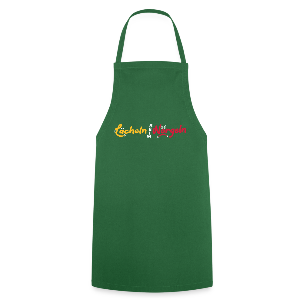 Lächeln beim Nörgeln - Kochschürze - Grün