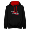 Mir kann keena... Mich könn'n alle... - Kontrast Hoodie - Schwarz/Rot