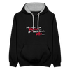 Mir kann keena... Mich könn'n alle... - Kontrast Hoodie - Schwarz/Grau meliert