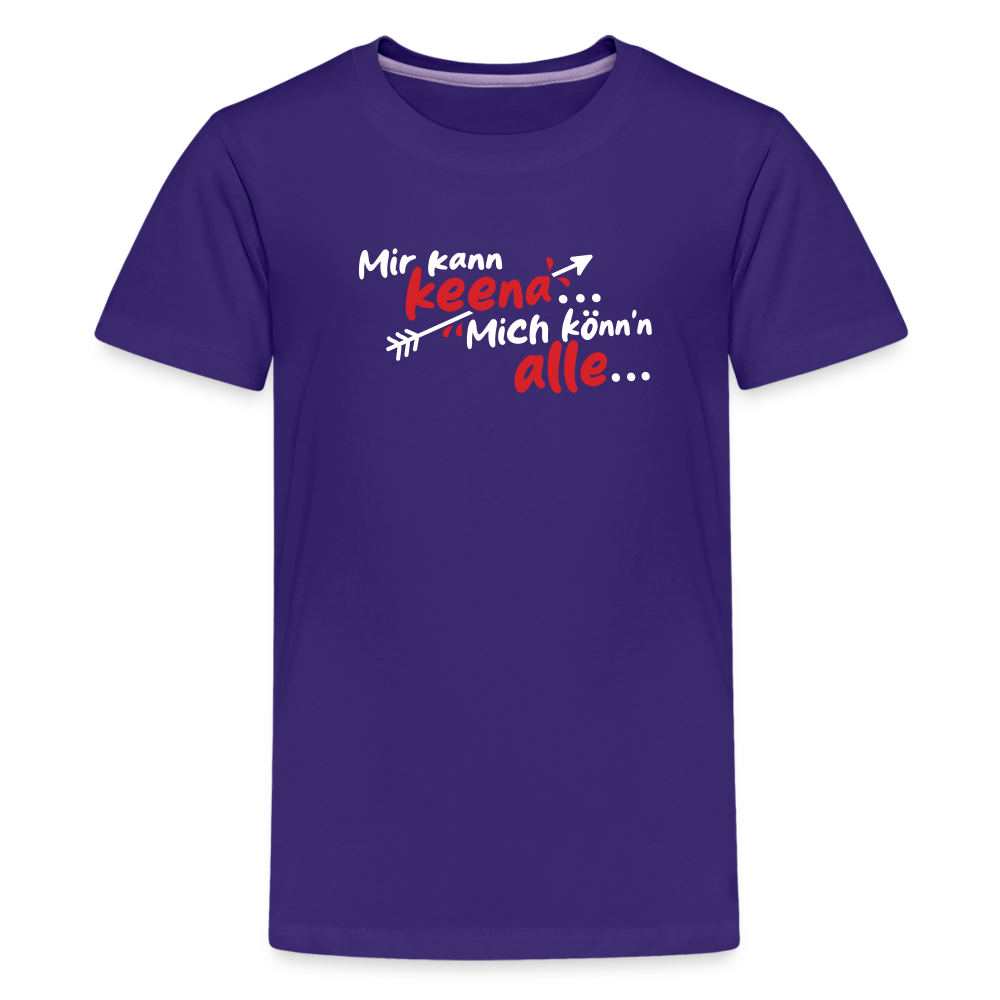 Mir kann keena... Mich könn'n alle... - Teenager Premium T-Shirt - Lila
