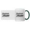Wasde heute kannst erleben, kann dir morjen keener jeben! - Tasse zweifarbig - Weiß/Dunkelgrün