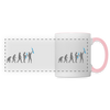 Evolution - Tasse zweifarbig - Weiß/Pink