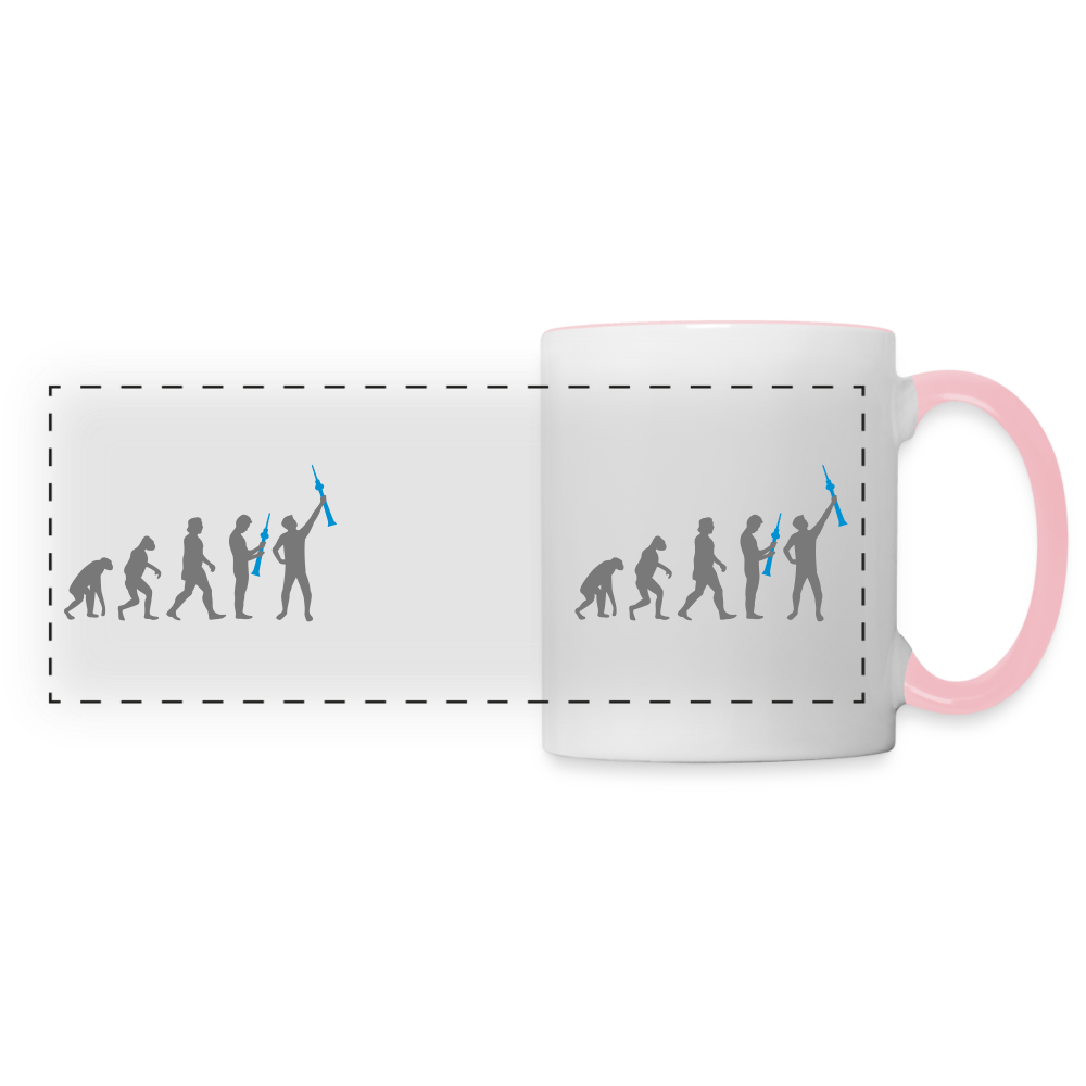 Evolution - Tasse zweifarbig - Weiß/Pink