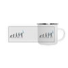 Evolution - Emaille Tasse - weiß