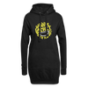 Wennde lachst, mach ick mit! - Hoodie-Kleid - Schwarz