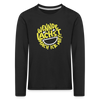 Wennde lachst, mach ick mit! - Kinder Langarmshirt - Schwarz
