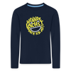 Wennde lachst, mach ick mit! - Kinder Langarmshirt - Navy