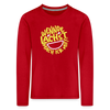 Wennde lachst, mach ick mit! - Kinder Langarmshirt - Rot