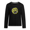 Wennde lachst, mach ick mit! - Teenager Langarmshirt - Schwarz