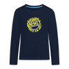 Wennde lachst, mach ick mit! - Teenager Langarmshirt - Navy