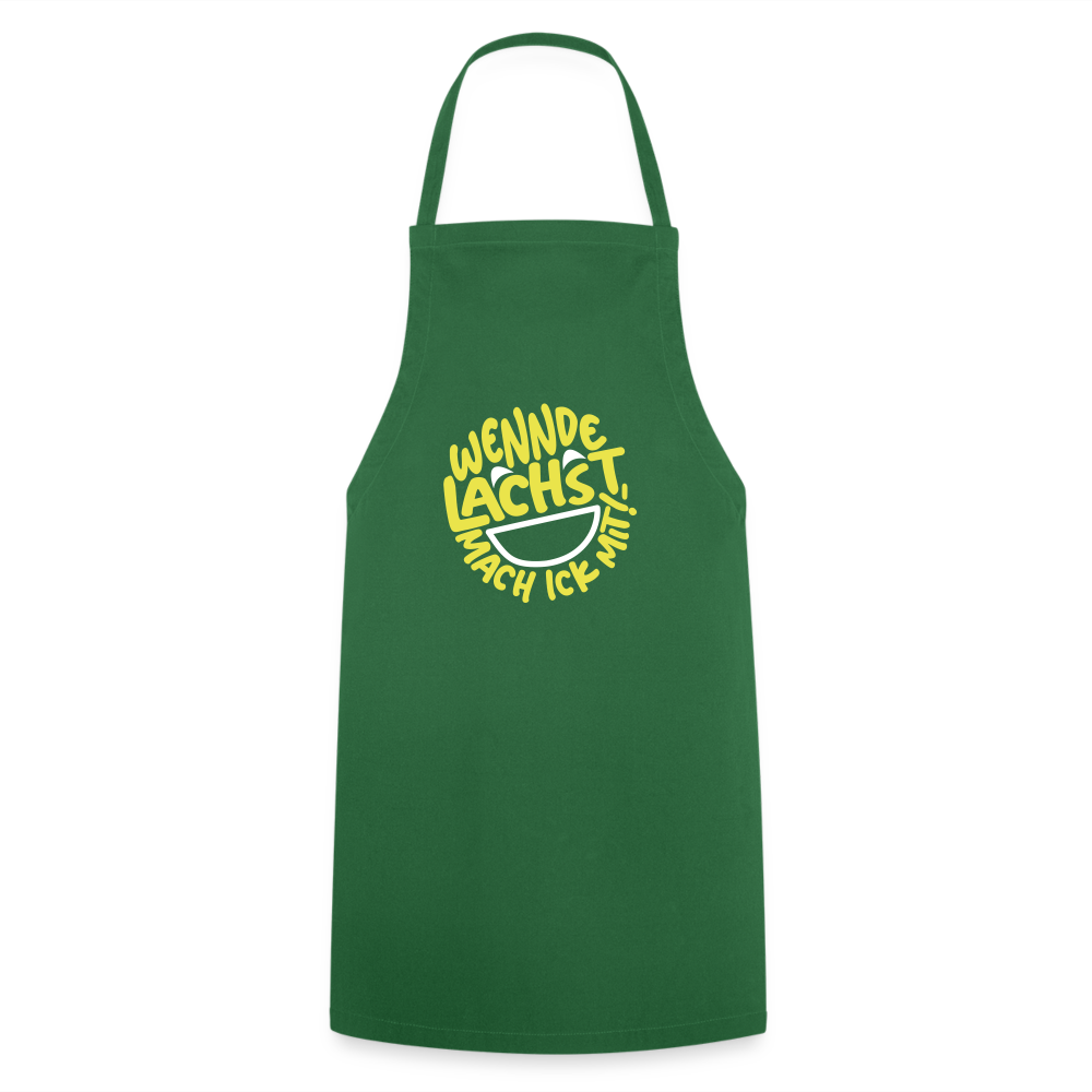 Wennde lachst, mach ick mit! - Kochschürze - Grün