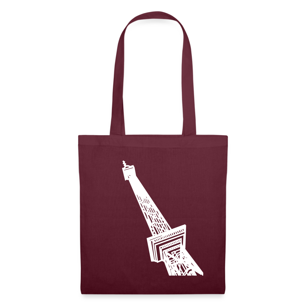 Der Funkturm - Stoffbeutel - Burgunderrot