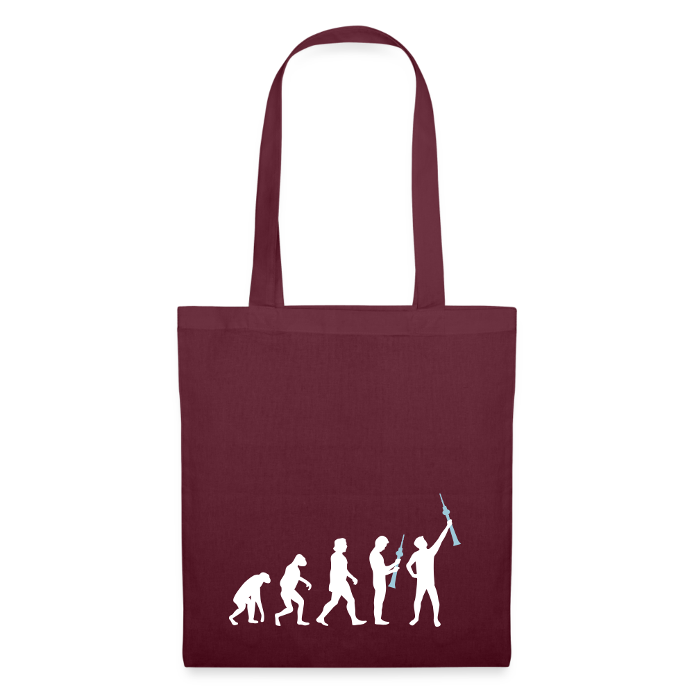 Evolution - Stoffbeutel - Burgunderrot