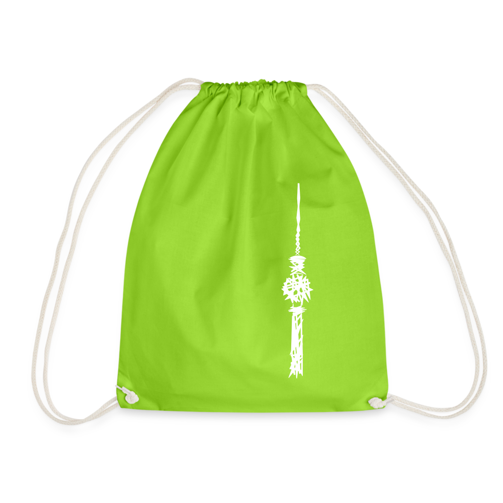Fernsehturm Zick zack - Turnbeutel - Neongrün