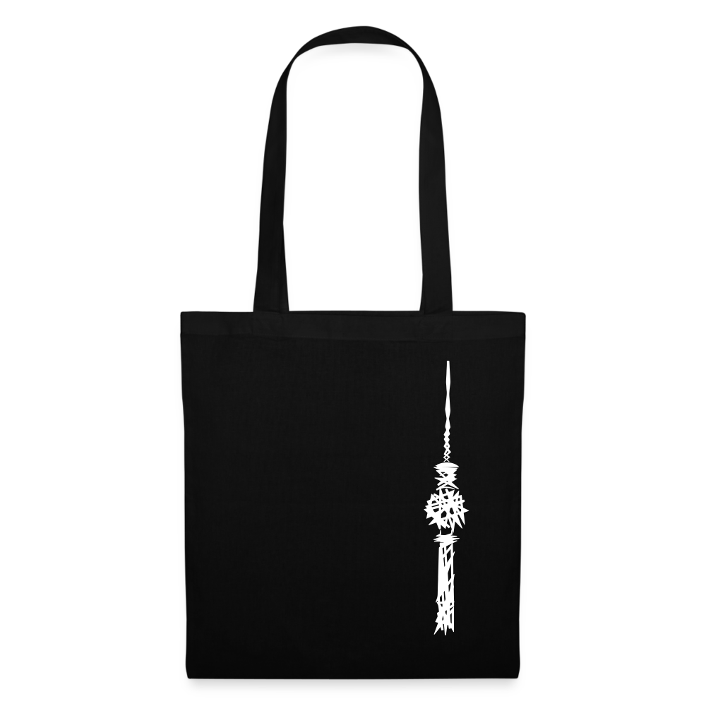 Fernsehturm Zick zack - Stoffbeutel - Schwarz