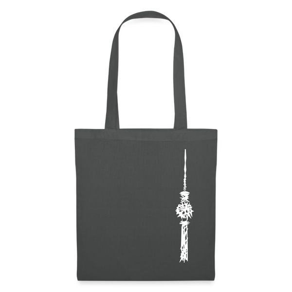 Fernsehturm Zick zack - Stoffbeutel - Graphite