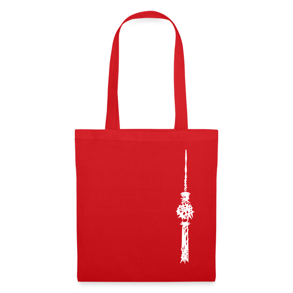 Fernsehturm Zick zack - Stoffbeutel - Rot