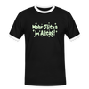 Mehr Jlitzer im Alltag! - Männer Ringer T-Shirt - Schwarz/Weiß