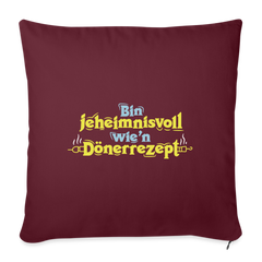 Bin jeheimnisvoll wie'n Dönerrezept. - Sofakissen mit Füllung (45 x 45 cm)