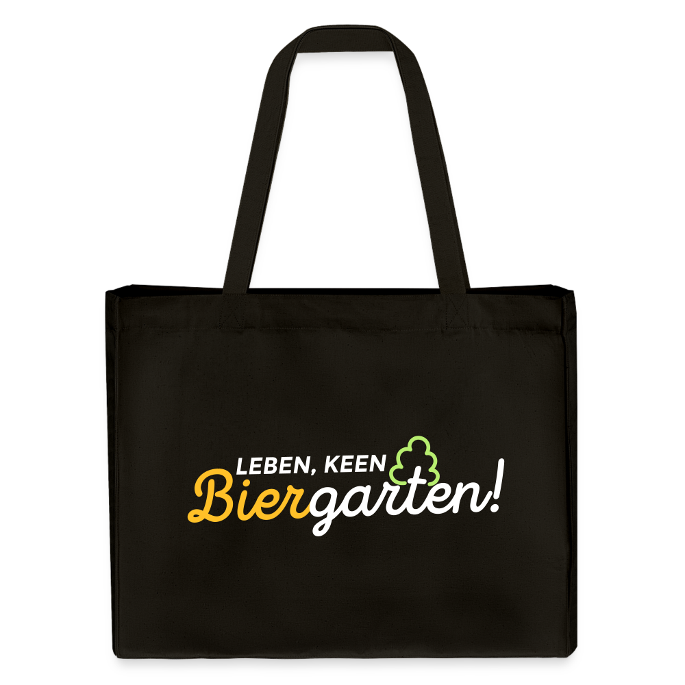 Leben, keen Biergarten! - Shopping Bag - Schwarz