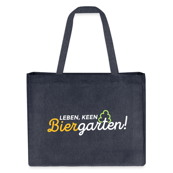 Leben, keen Biergarten! - Shopping Bag - midnight Blue