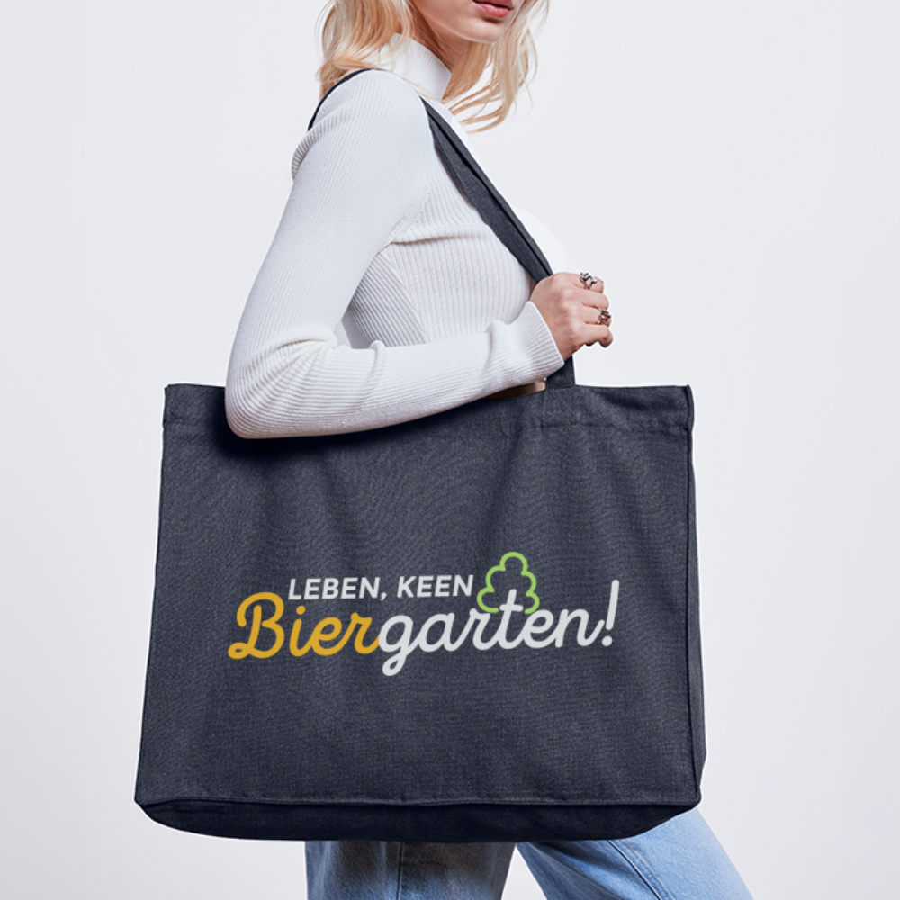 Leben, keen Biergarten! - Shopping Bag - midnight Blue