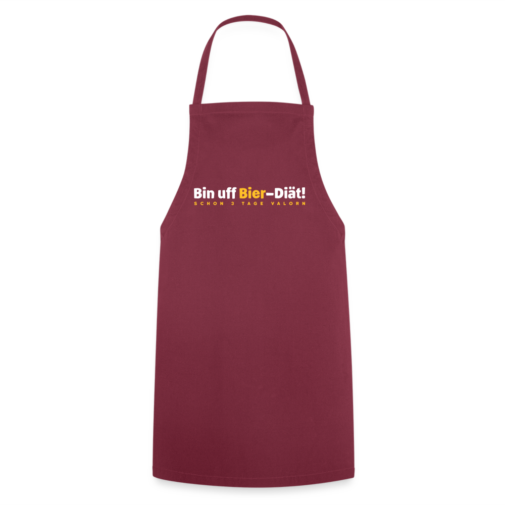 Bin uff Bier-Diät! (schon 3 Tage valorn) - Kochschürze - Bordeaux