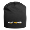 Bin uff Bier-Diät! (schon 3 Tage valorn) - Jersey Beanie - Schwarz