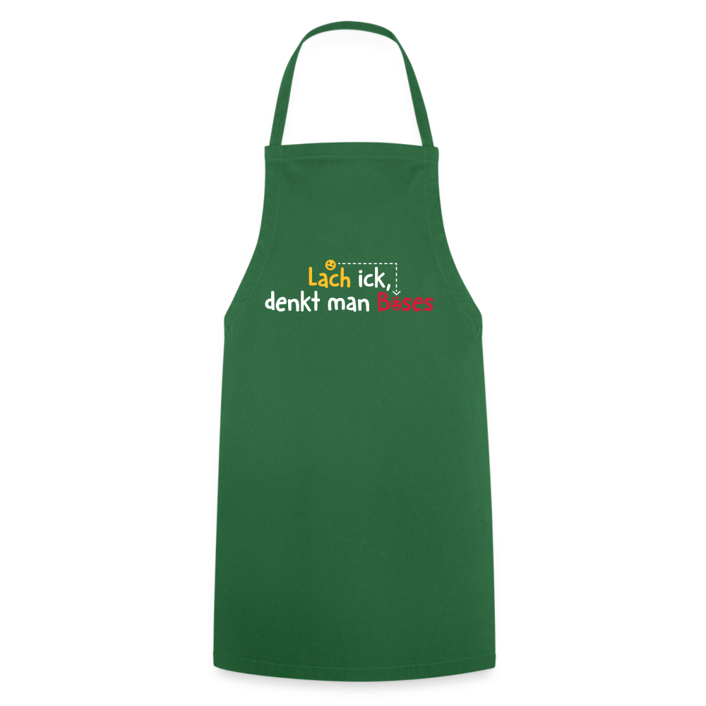 Lach ick, denkt man Böses - Kochschürze - Grün