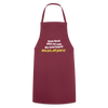 aba jut, uff jeht's! - Kochschürze - Bordeaux